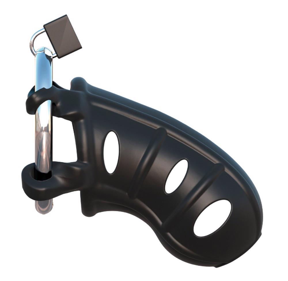 Klatka na penisa Hardcore Silicone Cock Blocker – silikon, 9,5 cm — zdjęcie 1