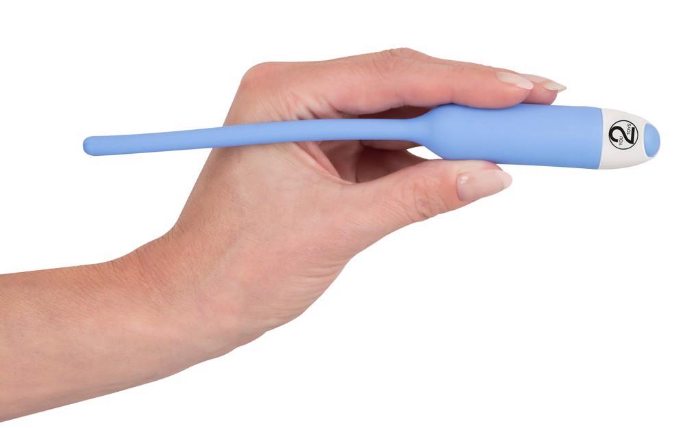 Wibrator do cewki moczowej Silicone Dilator – 6 mm, niebieski — zdjęcie 3