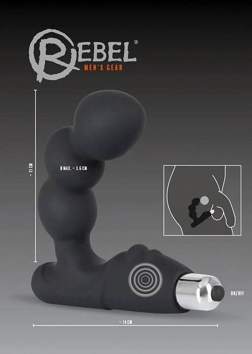 Masażer prostaty Prostate Stimulator - silikon z ABS — zdjęcie 5