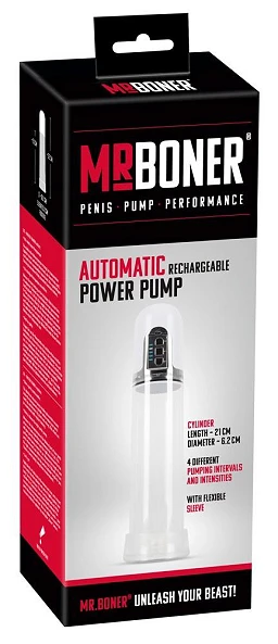 Pompka z funkcją ssania Rechargeable Pump - przezroczysta