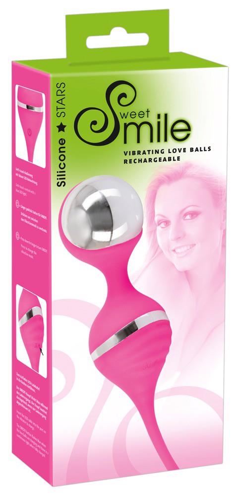 Kulki wibracyjne Vibrating Love Bal - różowe, ładowalne — zdjęcie 1
