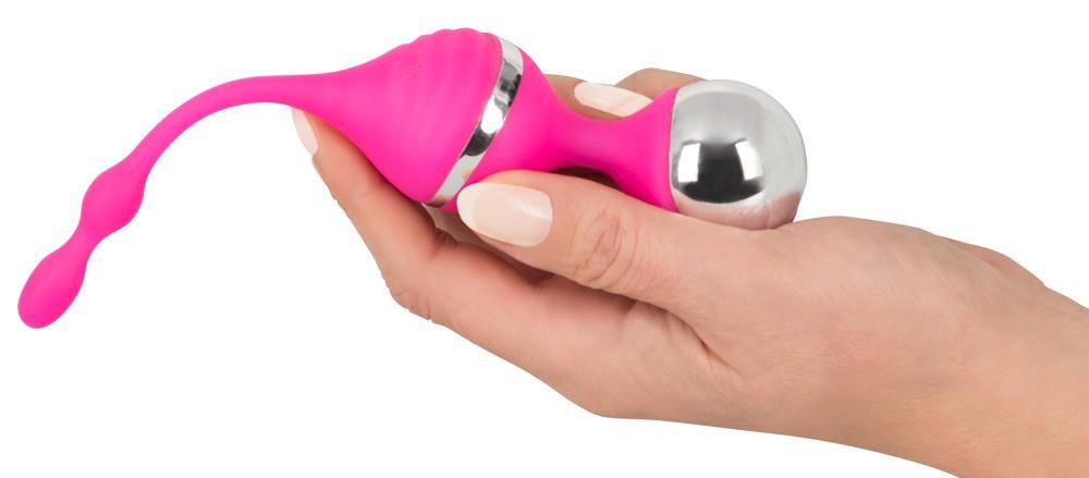 Kulki wibracyjne Vibrating Love Bal - różowe, ładowalne — zdjęcie 6