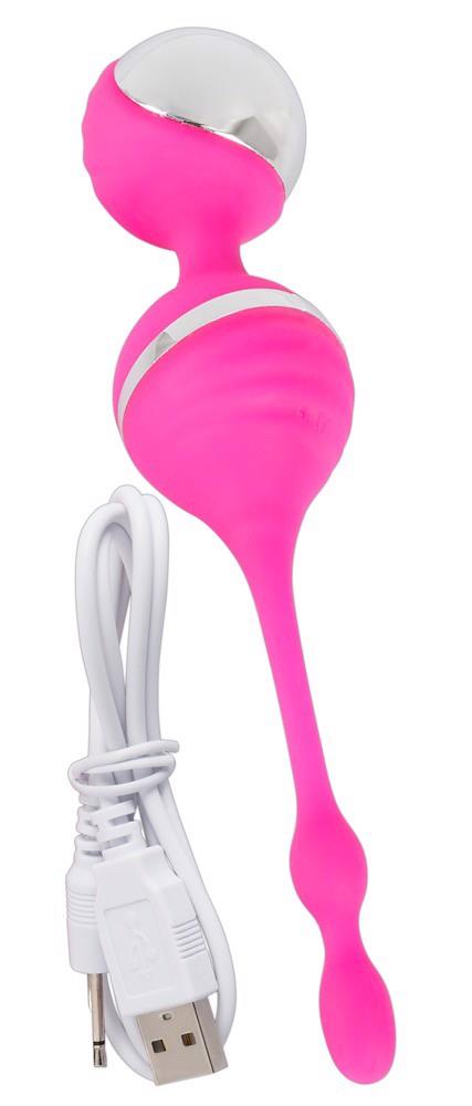 Kulki wibracyjne Vibrating Love Bal - różowe, ładowalne — zdjęcie 7