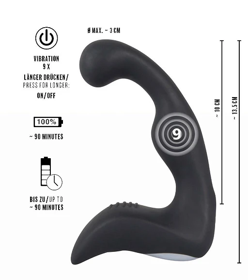 Masażer prostaty Prostate Plug - ładowalny, 9 trybów — zdjęcie 8