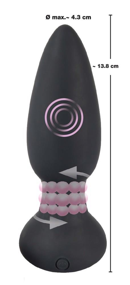 Korek analny RC Rotating & Vibrating Plug – 7 trybów rotacji — zdjęcie 5