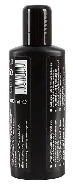 Olejek do masażu erotycznego - zapach wanilii, 100 ml — zdjęcie 3
