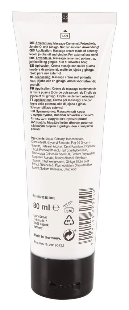 Krem do masażu penisa Stahlhart - muira puama i jojoba, 80 ml — zdjęcie 5