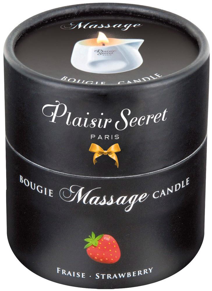 Świeca do masażu Strawberry 80 ml – ceramiczny dzbanuszek — zdjęcie 1