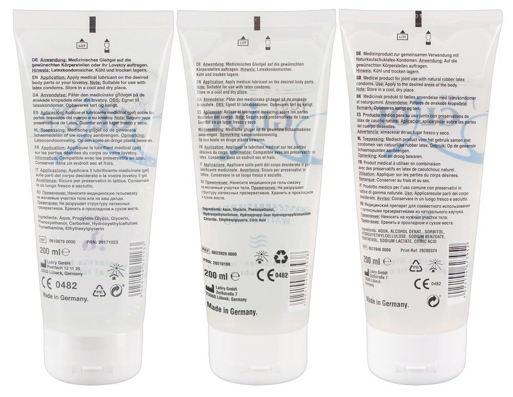 Zestaw żeli intymnych 3x200ml - na bazie wody — zdjęcie 2