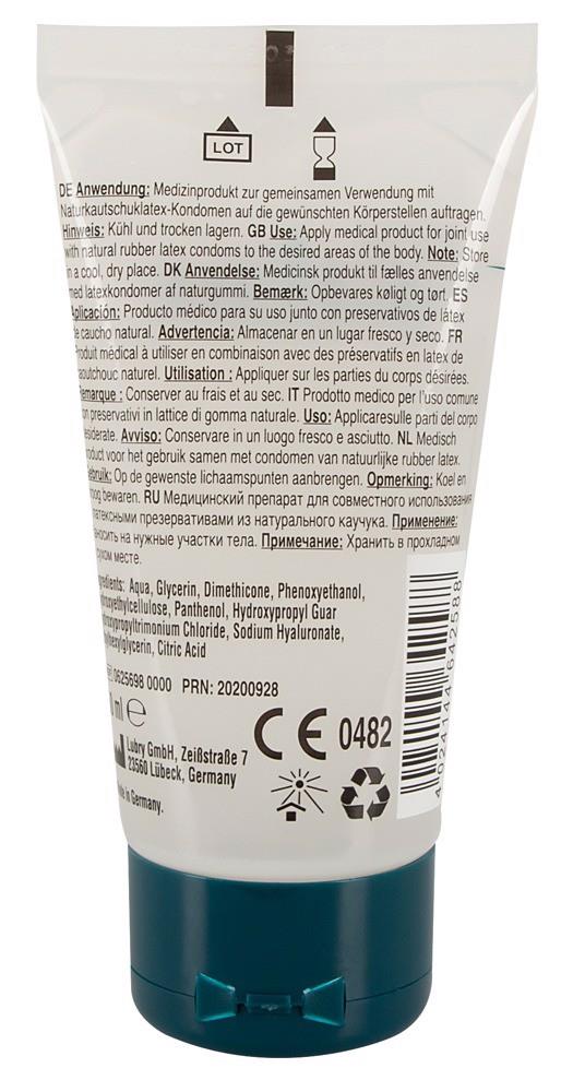 Lubrykant Just Glide Premium Anal - pantenol i hialuron, 50 ml — zdjęcie 3