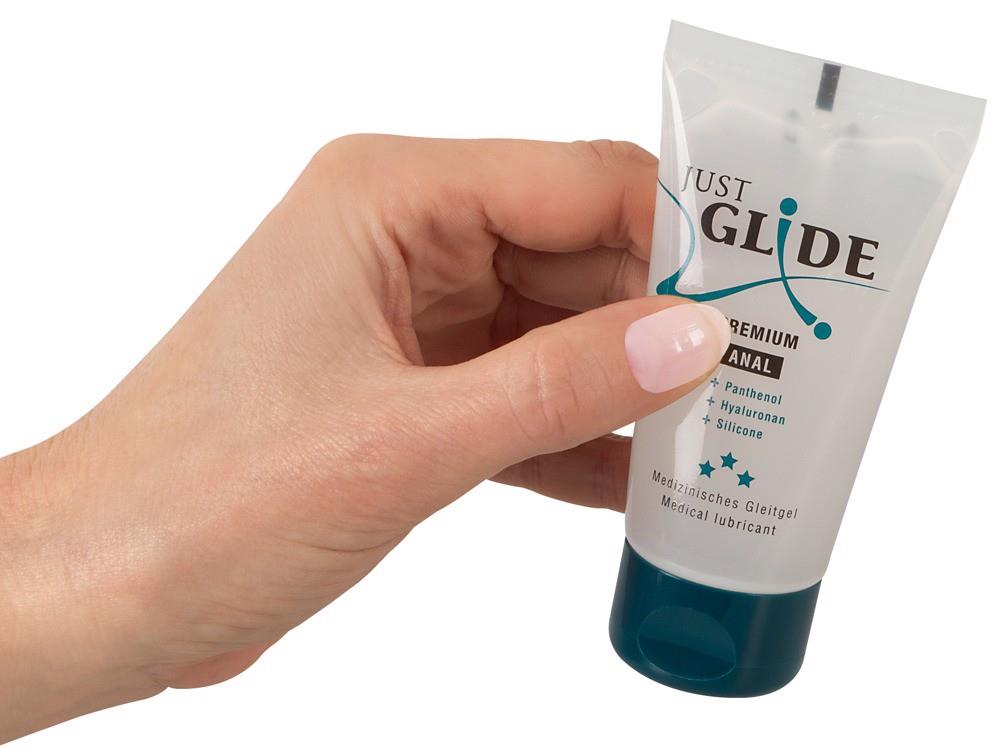 Lubrykant Just Glide Premium Anal - pantenol i hialuron, 50 ml — zdjęcie 2