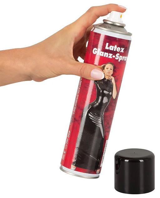 Spray nabłyszczający do lateksu - silikonowy, antystatyczny, 400 ml — zdjęcie 2