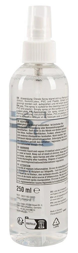 Spray czyszczący Just Glide Toycleaner – silikon i lateks, 250 ml — zdjęcie 3