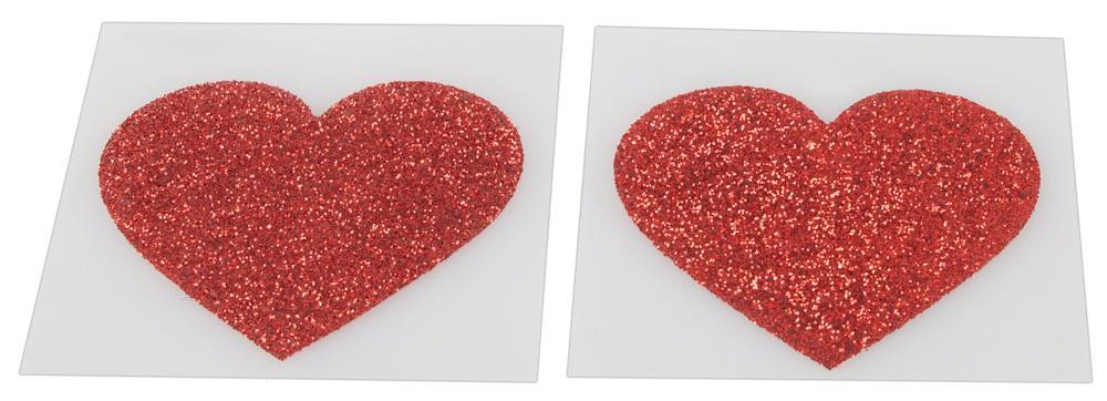 Nasutniki Cottelli Heart – czerwone brokatowe serduszka — zdjęcie 4
