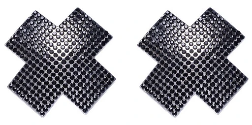 Nasutniki Cottelli Cross – czarne kamienie, 7,5 cm
