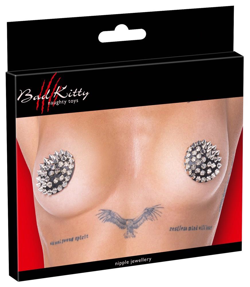 Nasutniki Bad Kitty Spikes – czarne, metalowe kolce, 7 cm — zdjęcie 5