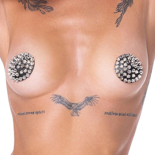Nasutniki Bad Kitty Spikes – czarne, metalowe kolce, 7 cm