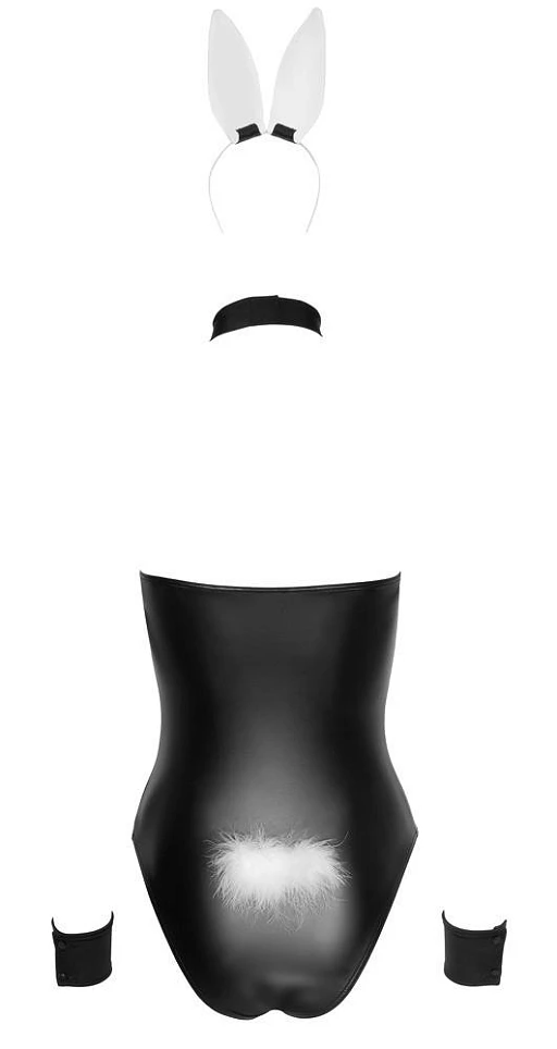 Kostium króliczka Bunny Body – matowe body, zestaw 5-częściowy, M — zdjęcie 8