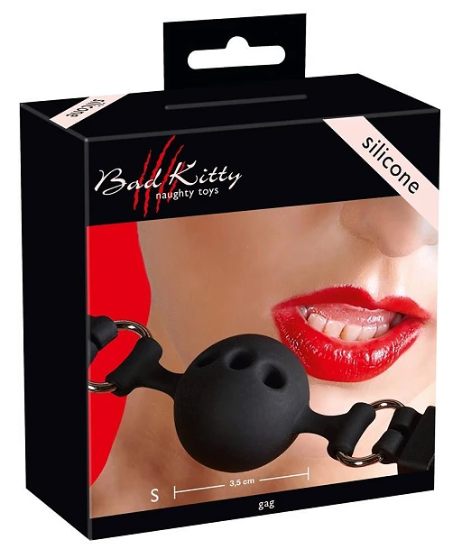 Knebel Gag Silicone - silikon, otwory powietrzne — zdjęcie 2