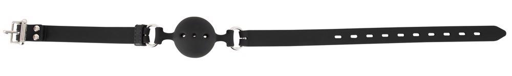 Knebel Silicone Gag - czarny, silikonowy, regulowany — zdjęcie 4