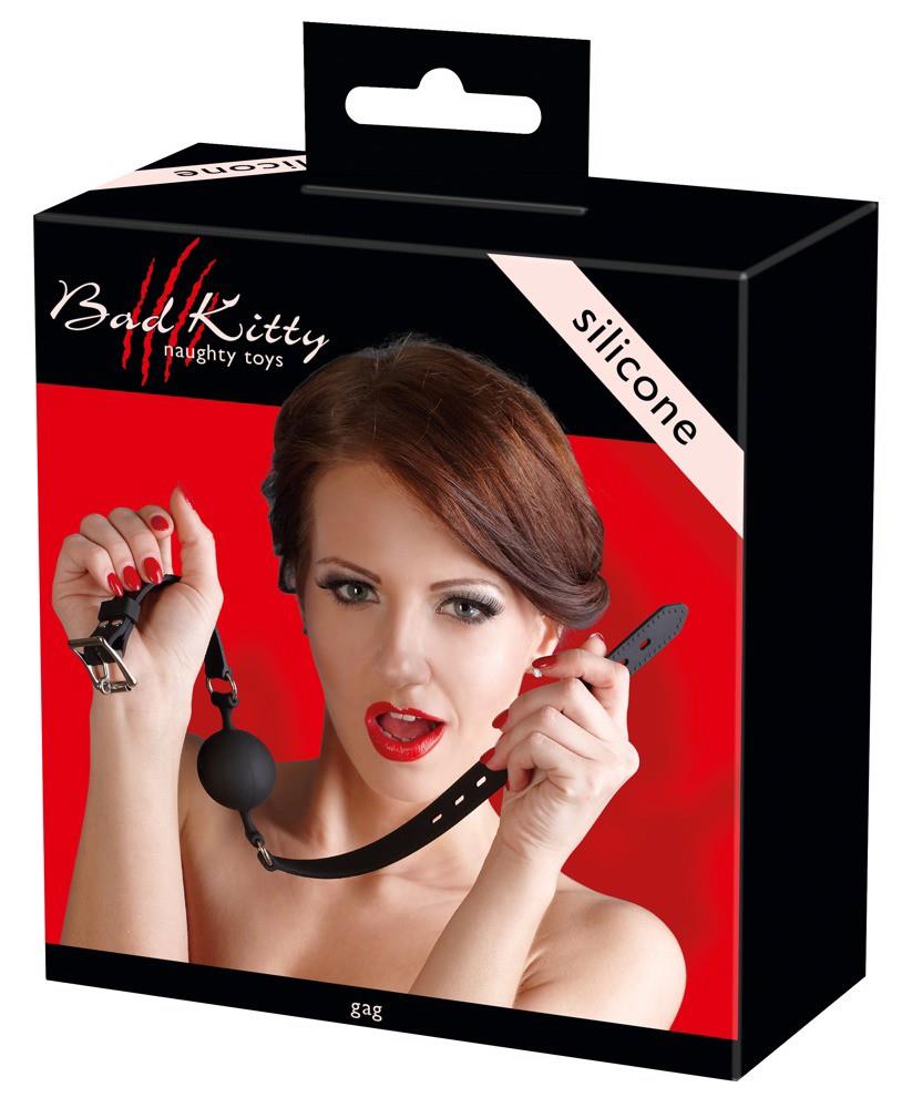 Knebel Silicone Gag - czarny, silikonowy, regulowany — zdjęcie 7
