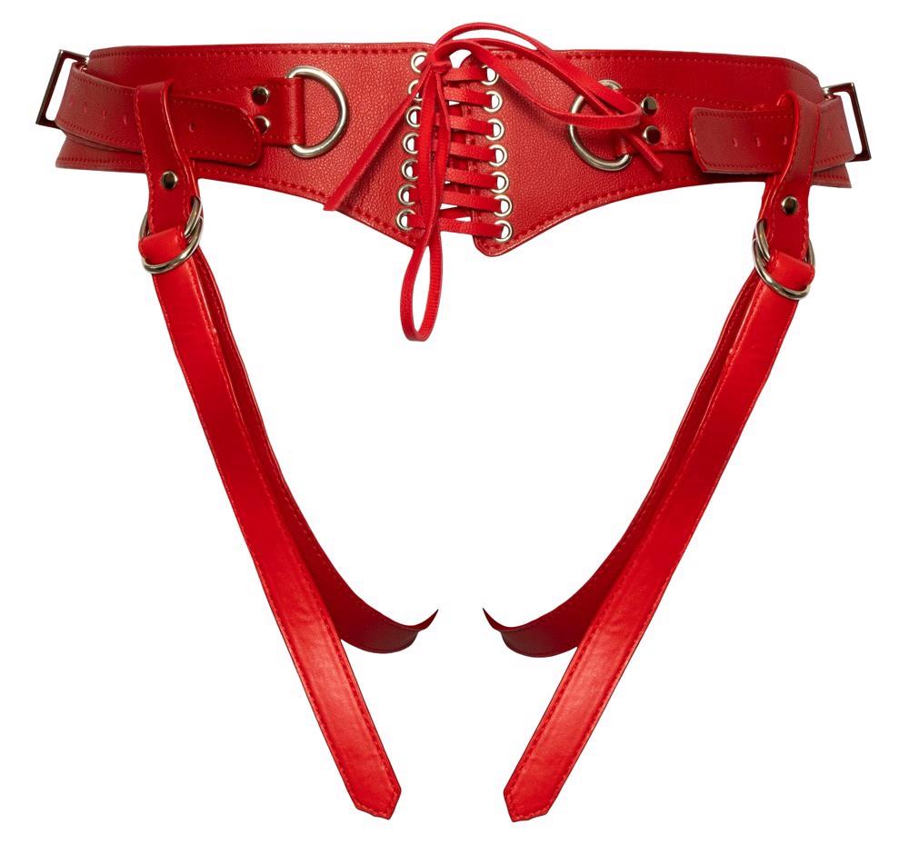 Zestaw strap-on Red S-L - regulowany, czerwony — zdjęcie 4