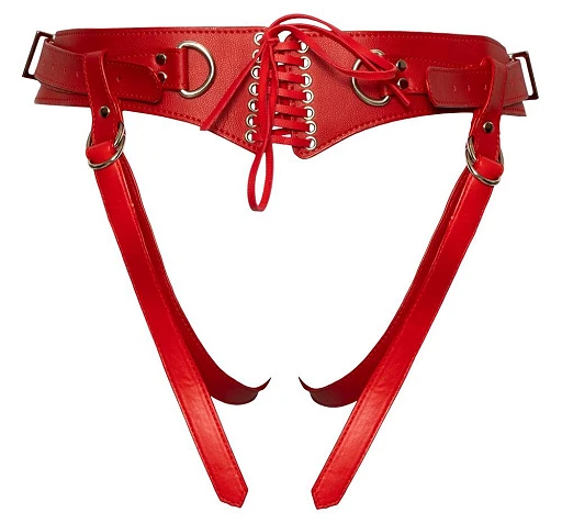 Zestaw strap-on Red S-L - regulowany, czerwony — zdjęcie 4