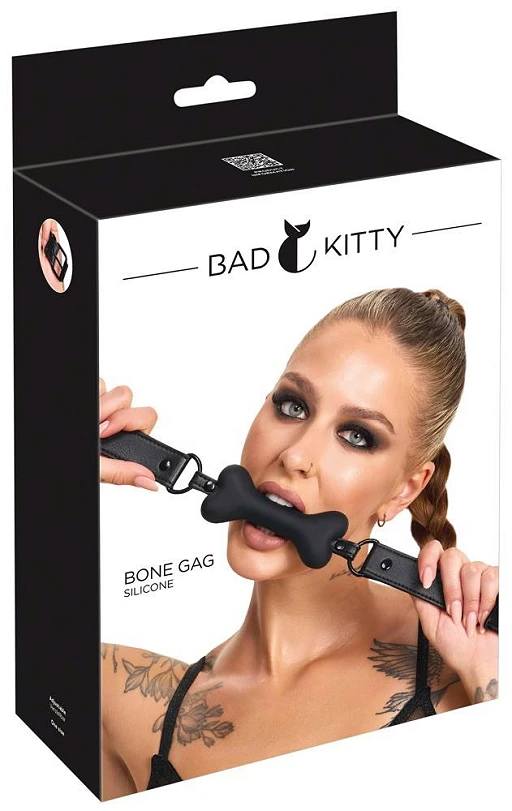 Knebel Bone Gag – silikonowa kość, regulowany pasek