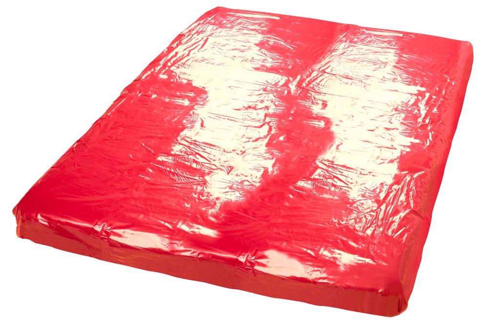 Prześcieradło vinyl - czerwone 200x230 cm — zdjęcie 1