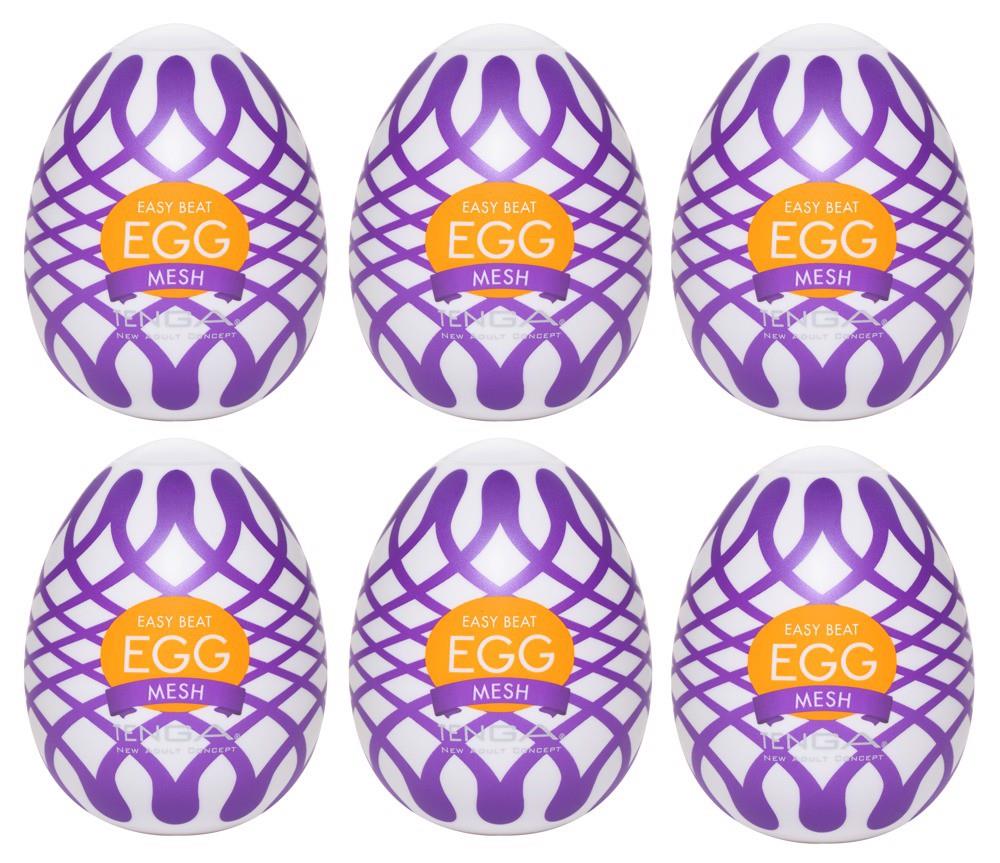 Masturbator jajko Tenga Egg Mesh – siateczkowa struktura, 6 sztuk — zdjęcie 1