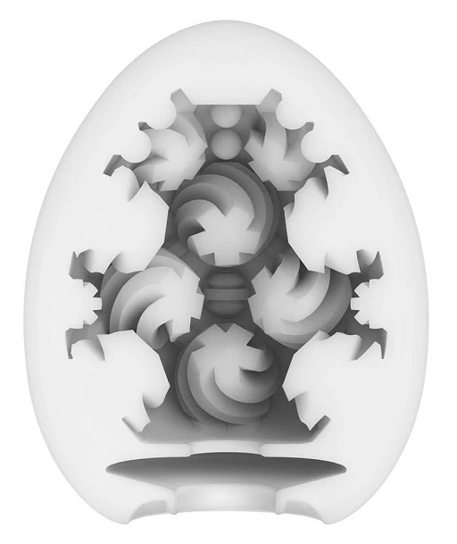 Masturbator jajko Tenga Egg Curl – spiralne żebra, z lubrykantem — zdjęcie 2