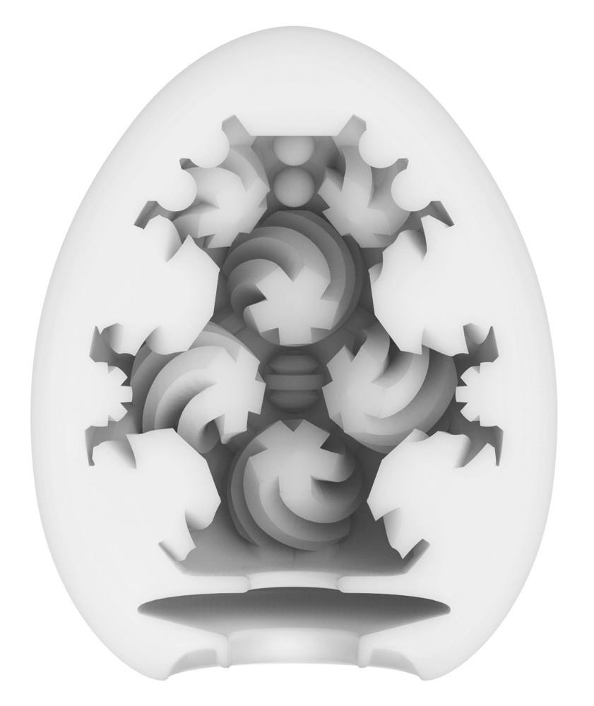 Masturbator jajko Tenga Egg Curl – zestaw 6 sztuk, spiralna struktura — zdjęcie 2