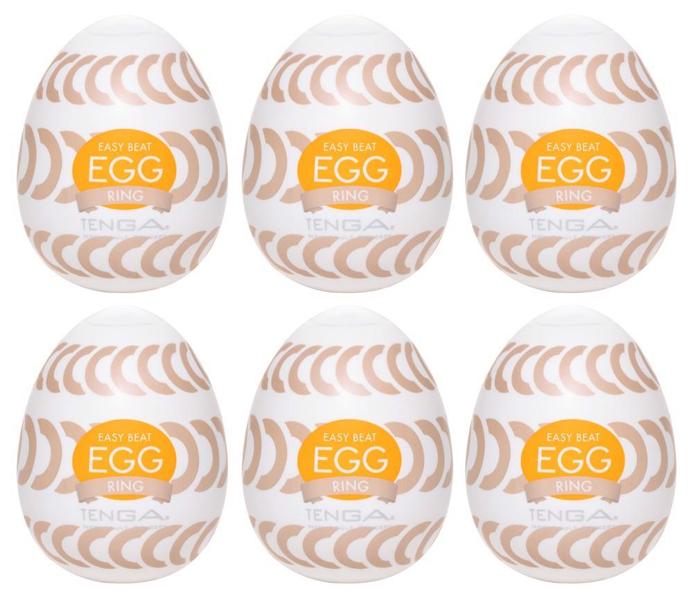 Masturbator jajko Tenga Egg Ring – 6 sztuk, rowkowane pierścienie — zdjęcie 1
