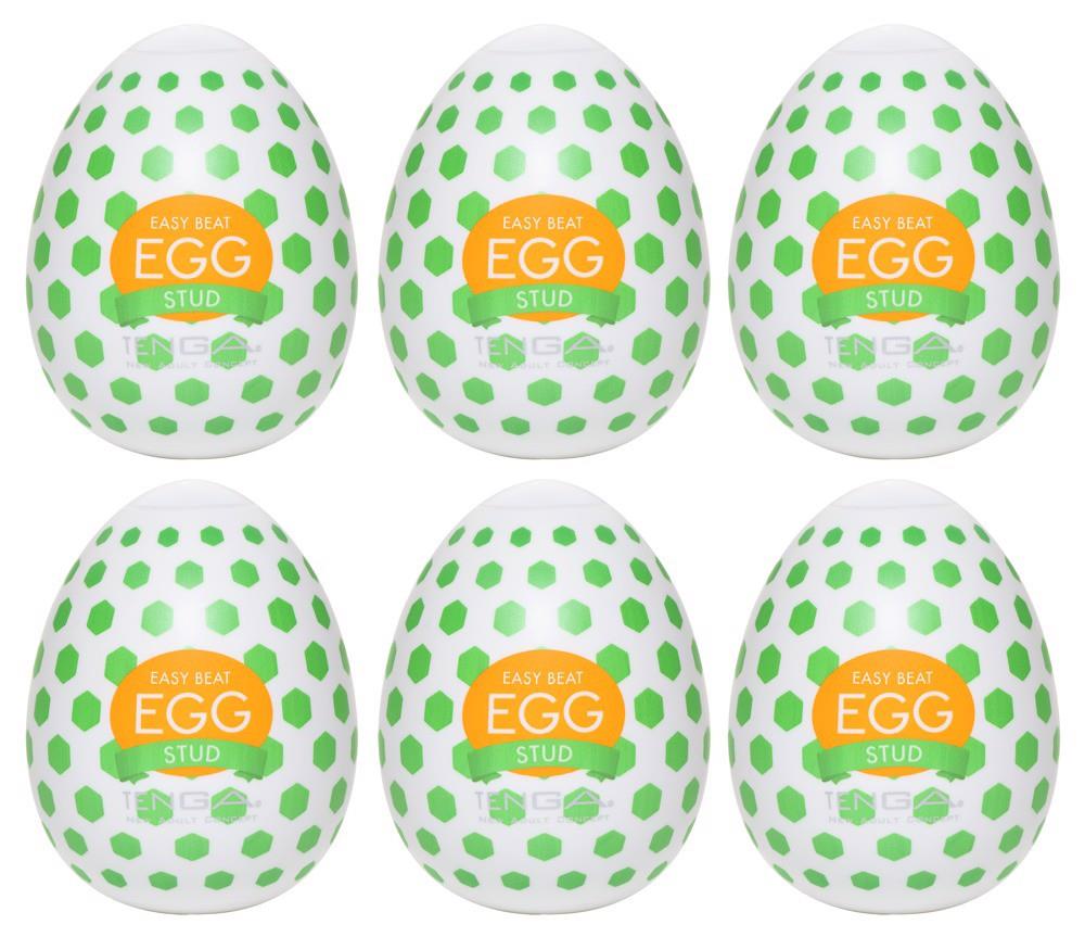 Masturbator Tenga Egg Stud – zestaw 6 sztuk, struktura z wypustkami — zdjęcie 1