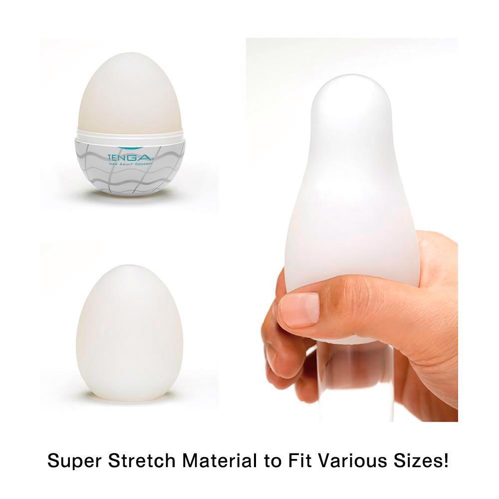 Masturbator jajko Tenga Egg Wavy II – zestaw 6 sztuk, falisty rękaw — zdjęcie 3