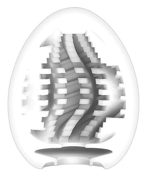 Masturbator jednorazowy Tenga Egg Tornado – spiralne rowki, 6 sztuk — zdjęcie 2