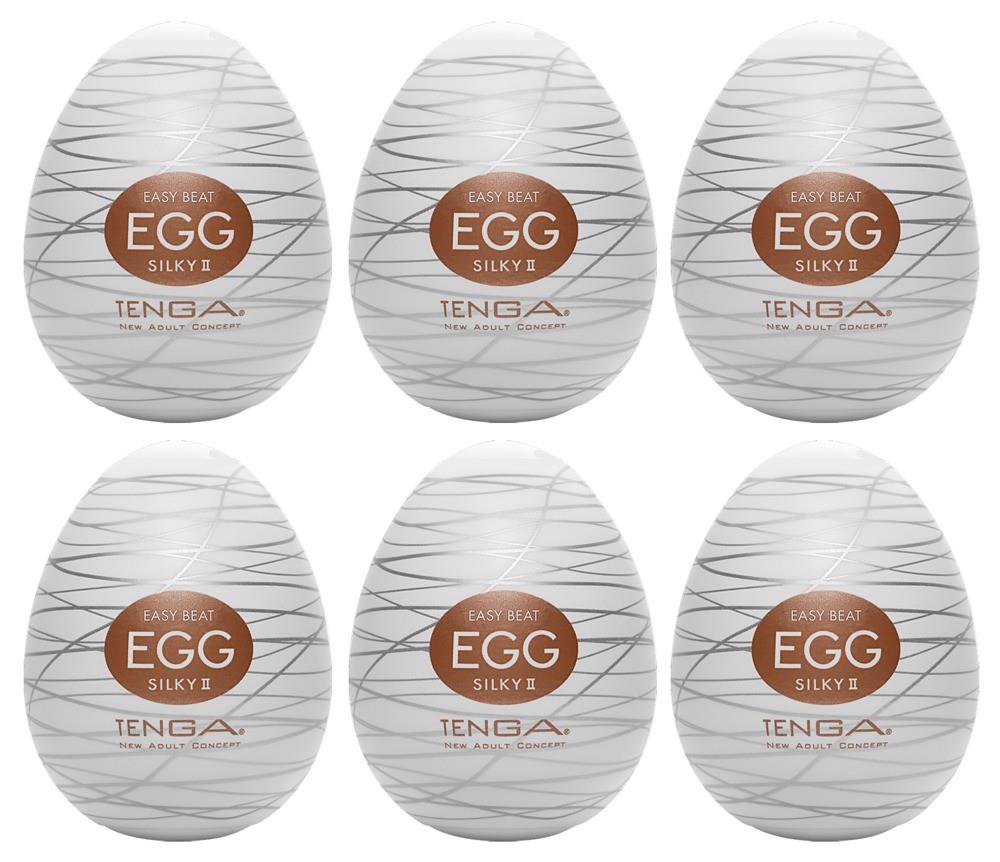 Masturbator Tenga Egg Silky II – jednorazowy, zestaw 6 sztuk — zdjęcie 1