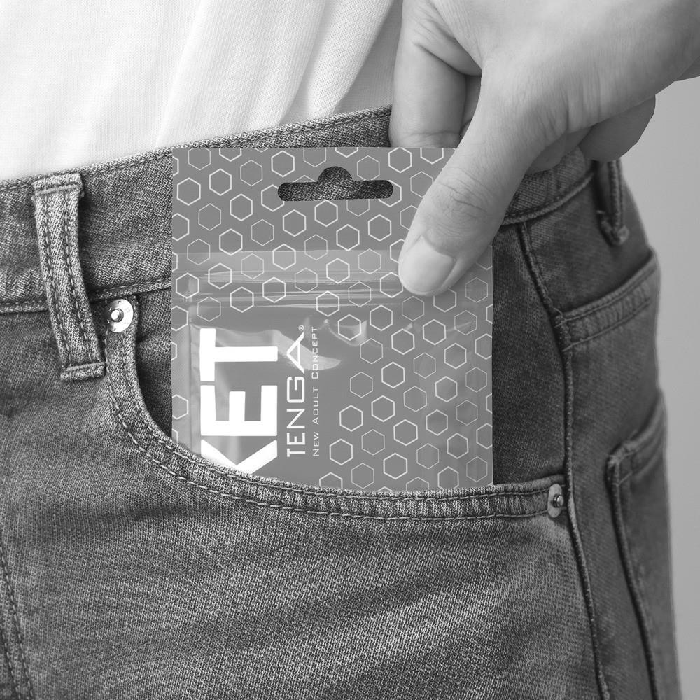 Masturbator jednorazowy Tenga Pocket Wave Line – faliste wnętrze — zdjęcie 3