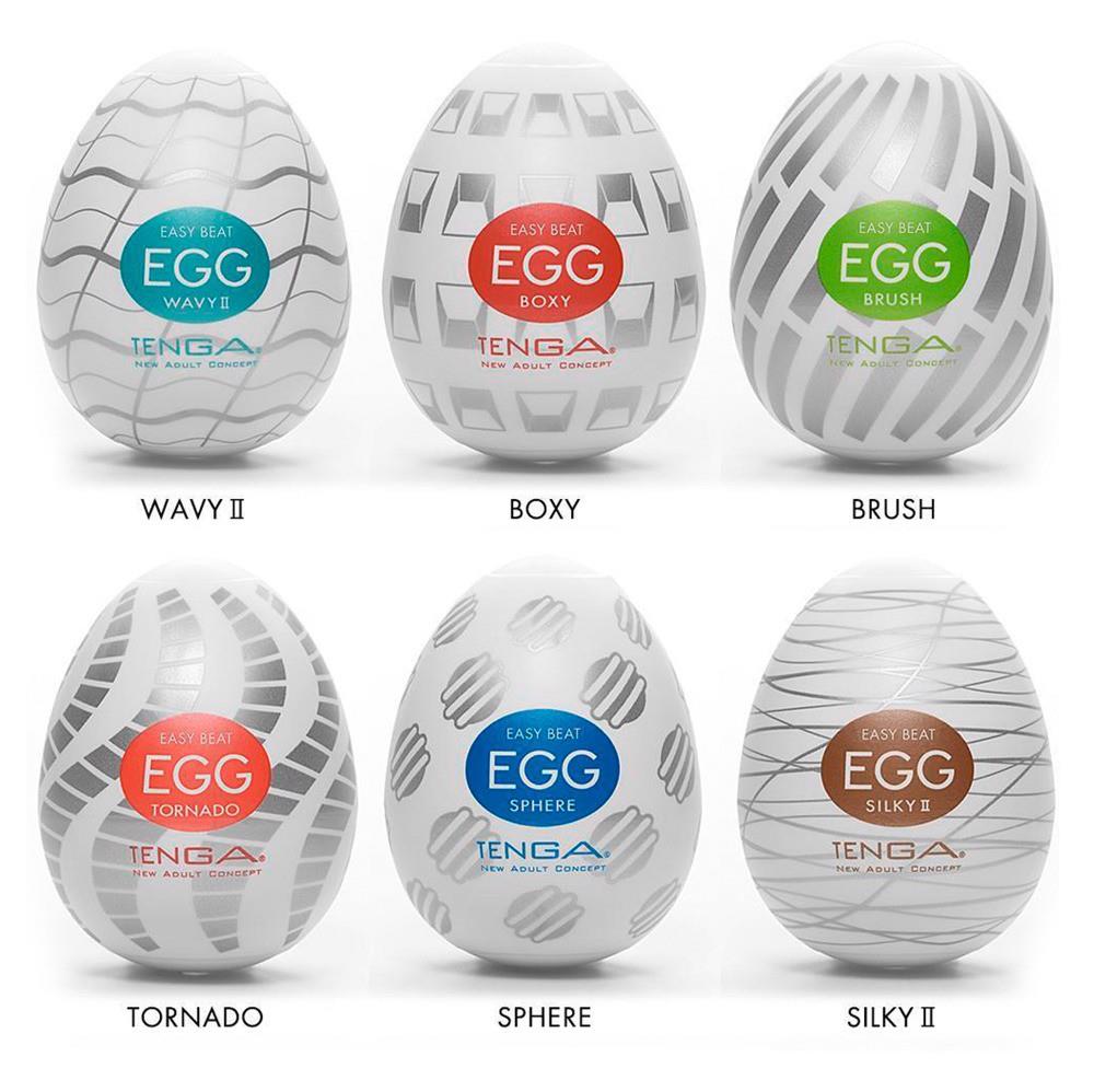 Masturbatory jajka Tenga Egg Variety New Standard – 6 różnych struktur — zdjęcie 1