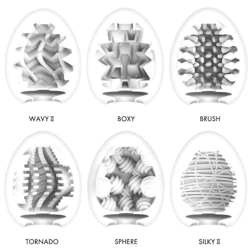 Masturbatory jajka Tenga Egg Variety New Standard – 6 różnych struktur — zdjęcie 2
