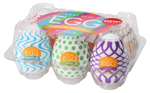 Sztuczne pochwy Egg Variety Pack - 6 unikalnych struktur