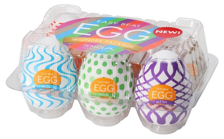 Sztuczne pochwy Tenga Egg Variety Pack – 6 unikalnych struktur