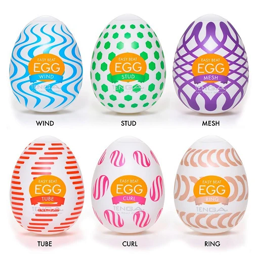 Sztuczne pochwy Egg Variety Pack - 6 unikalnych struktur — zdjęcie 2