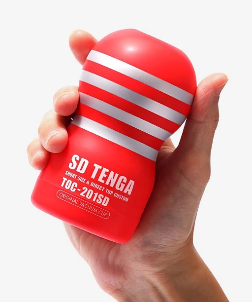 Masturbator Tenga SD Original Cup TOC-201SD – czerwony, efekt próżni — zdjęcie 3