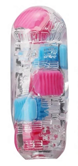 Masturbator Bobble Crazy Cubes – odwracalny, elastyczny — zdjęcie 2