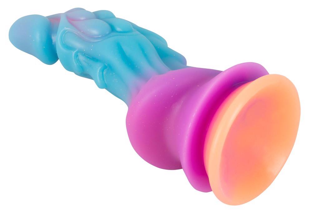 Dildo Monster – płynny silikon, przystawka, 21,5 cm — zdjęcie 3