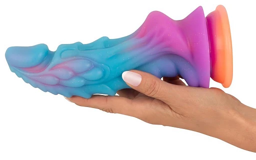 Dildo Monster – płynny silikon, przystawka, 21,5 cm — zdjęcie 7