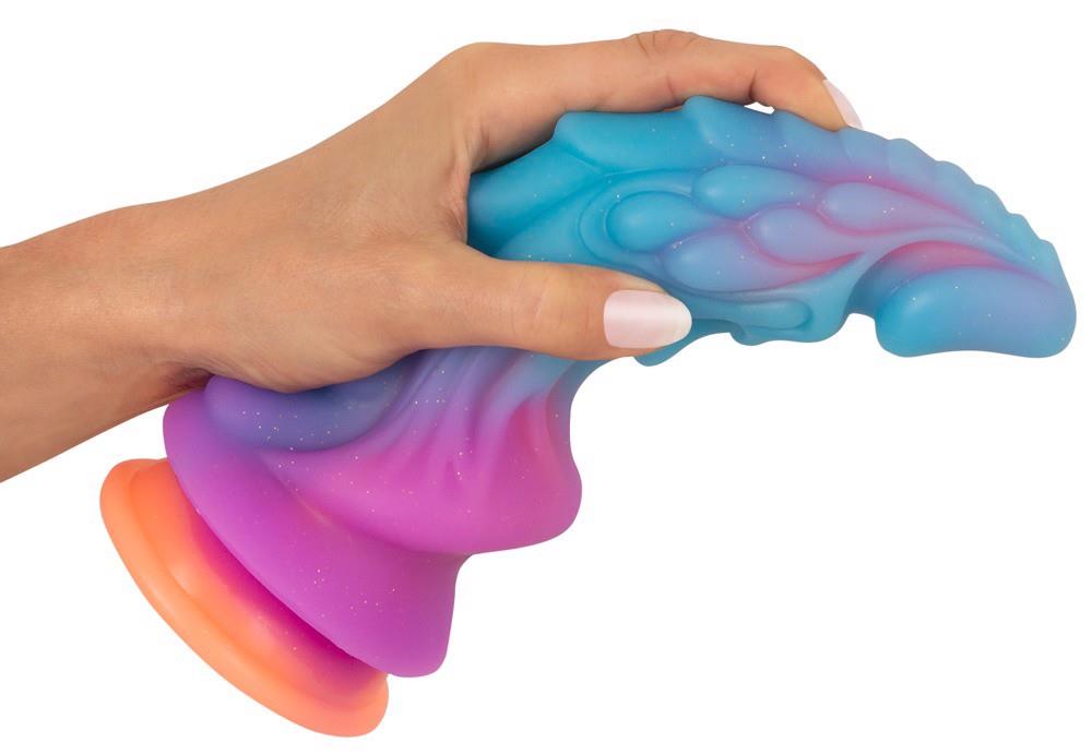 Dildo Monster – płynny silikon, przystawka, 21,5 cm — zdjęcie 8