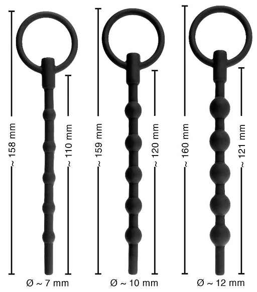 Zestaw trenażerów do cewki Training Set x3 – silikon, 3 średnice — zdjęcie 6