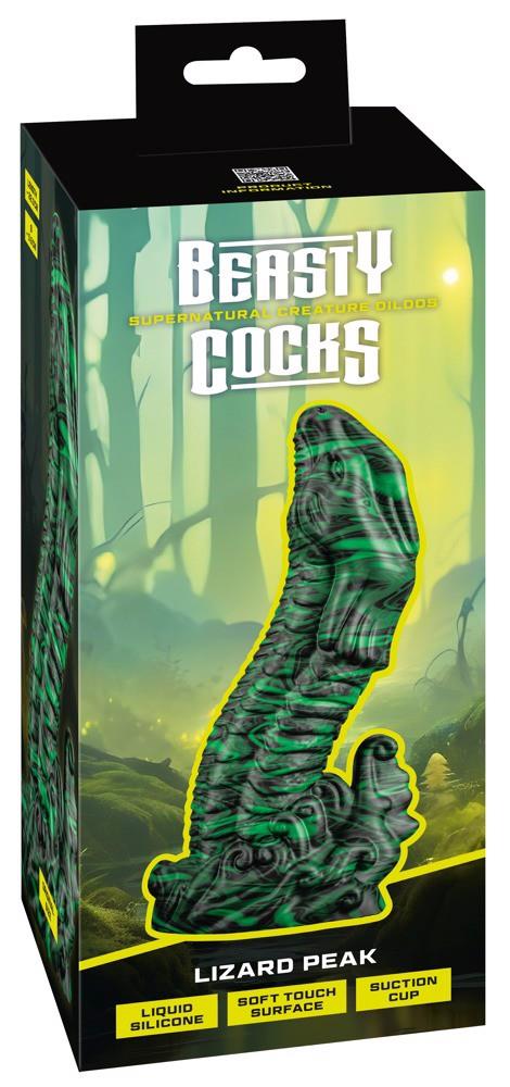Dildo Lizard Peak – 22 cm, silikon liquid, przyssawka — zdjęcie 8